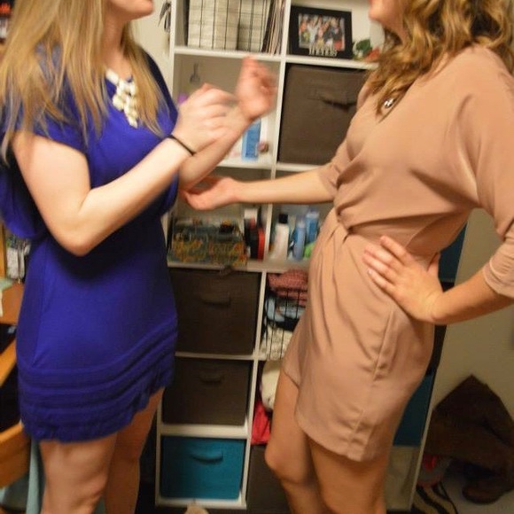 TOP SHOP nude mini dress - Picture 6 of 6